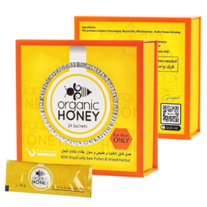 Organic Royal Honey with Natural R-Jelly for Men - 12 Pieces