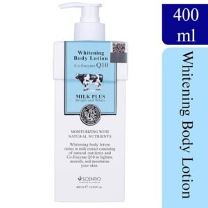 Original Scentio Milk Plus Q10 Body Lotion – Nourishing Milk Protein Moisturizer (400ml)