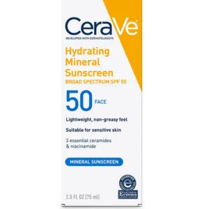 Hydrating Mineral Sunscreen SPF 50 Face Lotion