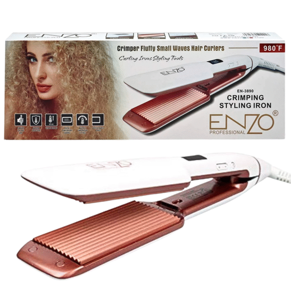 Enza Crimping Fluffy Small Waves Hair Styling Iron - EN 3890